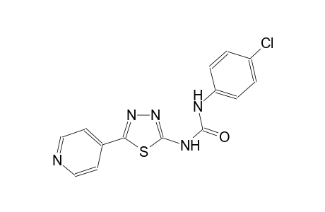 N-(4-chlorophenyl)-N'-[5-(4-pyridinyl)-1,3,4-thiadiazol-2-yl]urea