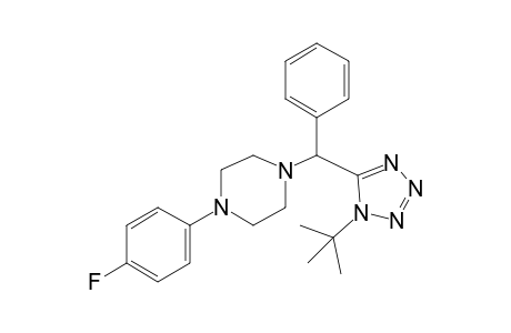 1-((1-(Tert-butyl)-1H-tetrazol-5-yl)(phenyl)methyl)-4-(4-fluorophenyl)piperazine