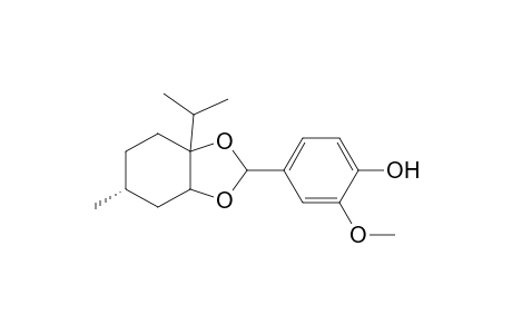 4-((6R)-3a-Isopropyl-6-methylhexahydrobenzo[d][1,3]dioxol-2-yl)-2-methoxyphenol