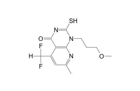 pyrido[2,3-d]pyrimidin-4(1H)-one, 5-(difluoromethyl)-2-mercapto-1-(3-methoxypropyl)-7-methyl-