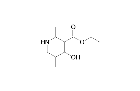 2,5-Dimethyl-3-ethoxycarbonyl-4-hydroxypiperidine