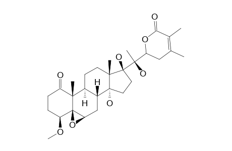 WITHANGULATIN_E;2,3-DIHYDRO-4-BETA-METHOXYWITHANOLIDE_E