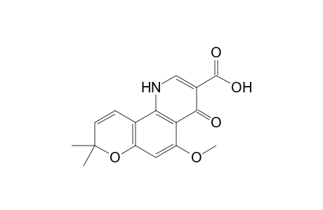 (5-Methoxy-8,8-dimethyl-4,8-dihydro-4-oxo-1H-pyrano[2,3-h]quinolin-3-yl)carboxylic acid