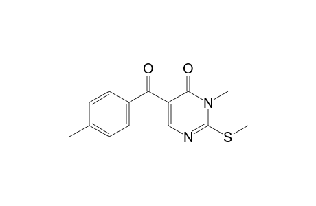 3-Methyl-5-(4-methylbenzoyl)-2-(methylthio)pyrimidin-4(3H)-one