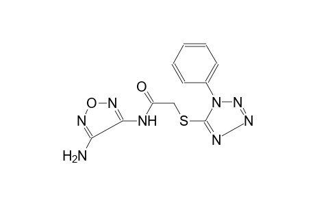 N-(4-Amino-1,2,5-oxadiazol-3-yl)-2-[(1-phenyl-1H-tetraazol-5-yl)sulfanyl]acetamide