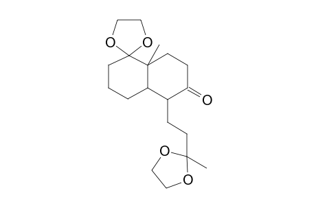 (1r,4ar,8ar/1s,4as,8as)-5,5-(ethylendioxy)-1-[3,3-(ethylendioxy)butyl]octahydro-4a-methyl-2(1H)-naphthalinon