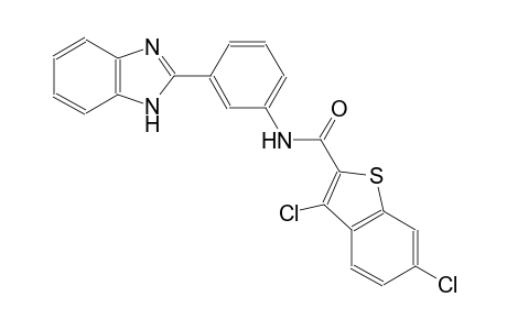 N-[3-(1H-benzimidazol-2-yl)phenyl]-3,6-dichloro-1-benzothiophene-2-carboxamide