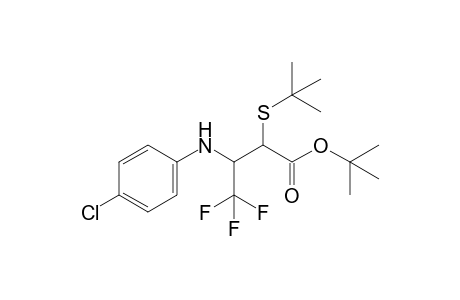 syn-tert-Butyl 3-[N-(4-Chlorophenyl)amino]-2-tert-butylthio-4,4,4-trifluorobutanoate