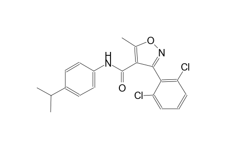 3-(2,6-dichlorophenyl)-N-(4-isopropylphenyl)-5-methyl-4-isoxazolecarboxamide