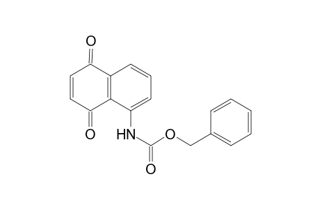 (phenylmethyl) N-[5,8-bis(oxidanylidene)naphthalen-1-yl]carbamate