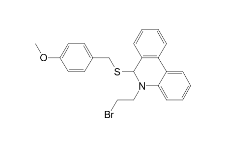 5-(2-Bromo-ethyl)-6-(4-methoxy-benzylsulfanyl)-5,6-dihydro-phenanthridine
