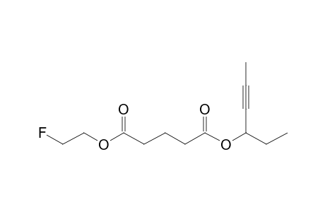 Glutaric acid, hex-4-yn-3-yl 2-fluoroethyl ester