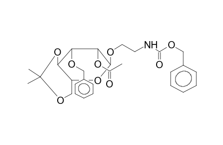 2-BENZYLOXYCARBONYLAMINOETHYL 2-O-ACETYL-3-O-BENZYL-4,6-O-ISOPROPYLIDENE-ALPHA-D-MANNOPYRANOSIDE