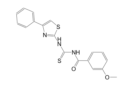 thiourea, N-(3-methoxybenzoyl)-N'-(4-phenyl-2-thiazolyl)-