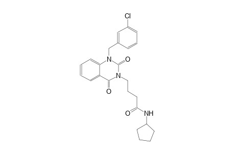4-(1-(3-chlorobenzyl)-2,4-dioxo-1,4-dihydro-3(2H)-quinazolinyl)-N-cyclopentylbutanamide