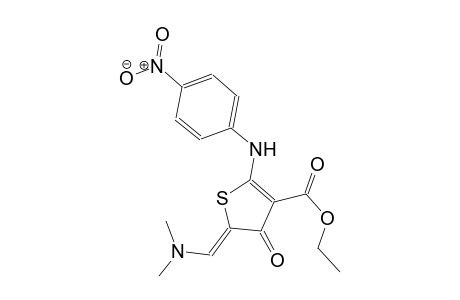 ethyl (5Z)-5-[(dimethylamino)methylene]-2-(4-nitroanilino)-4-oxo-4,5-dihydro-3-thiophenecarboxylate