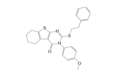 3-(4-methoxyphenyl)-2-[(2-phenylethyl)sulfanyl]-5,6,7,8-tetrahydro[1]benzothieno[2,3-d]pyrimidin-4(3H)-one