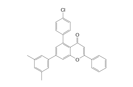 5-(4-Chlorophenyl)-7-(3,5-dimethylphenyl)-2-phenyl-4H-chromen-4-one