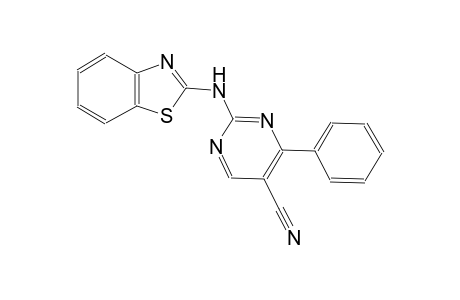 2-(1,3-benzothiazol-2-ylamino)-4-phenyl-5-pyrimidinecarbonitrile