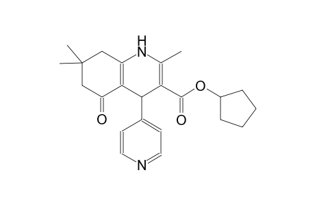 cyclopentyl 2,7,7-trimethyl-5-oxo-4-(4-pyridinyl)-1,4,5,6,7,8-hexahydro-3-quinolinecarboxylate