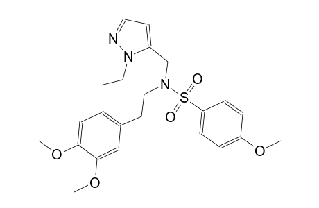 benzenesulfonamide, N-[2-(3,4-dimethoxyphenyl)ethyl]-N-[(1-ethyl-1H-pyrazol-5-yl)methyl]-4-methoxy-