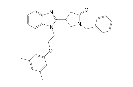 1-Benzyl-4-{1-[2-(3,5-dimethylphenoxy)ethyl]-1H-1,3-benzodiazol-2-yl}pyrrolidin-2-one
