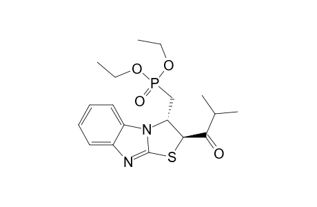 Diethyl [{trans-2,3-dihydro-2-(2-methyl-1-oxopropyl)thiazolo[3,2-a]benzimidazol-3-yl}methyl]phosphonate