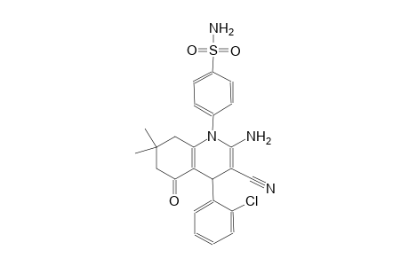 4-(2-amino-4-(2-chlorophenyl)-3-cyano-7,7-dimethyl-5-oxo-5,6,7,8-tetrahydro-1(4H)-quinolinyl)benzenesulfonamide