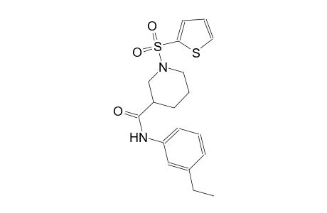 N-(3-ethylphenyl)-1-(2-thienylsulfonyl)-3-piperidinecarboxamide