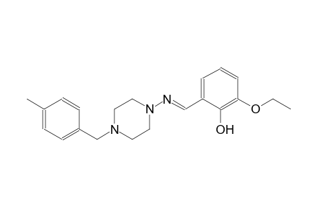 phenol, 2-ethoxy-6-[(E)-[[4-[(4-methylphenyl)methyl]-1-piperazinyl]imino]methyl]-