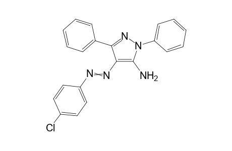 5-Amino-4-(p-chlorophenylazo)-1,3-diphenylpyrazole