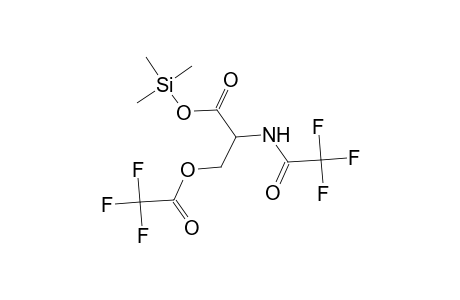 L-Serine, N-(trifluoroacetyl)-, trimethylsilyl ester, trifluoroacetate (ester)