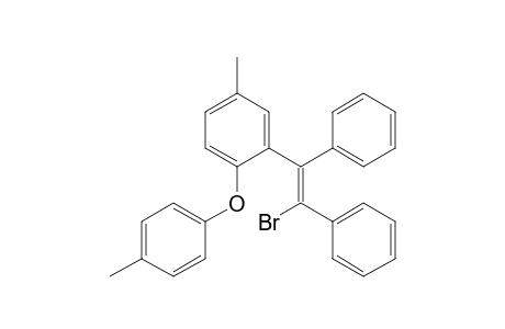 1-Bromo-2-[5-methyl-2-[(p-methylphenyl)oxy]phenyl]-1,2-diphenyl-ethene