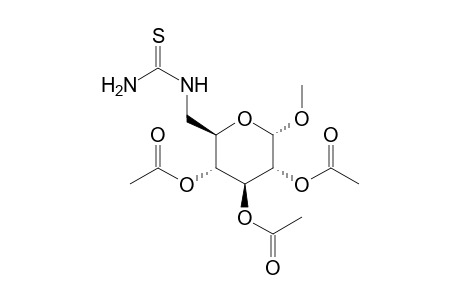 Methyl 2,3,4-Tri-O-acetyl-6-deoxy-6-thioureido-.alpha.-D-glucopyranoside