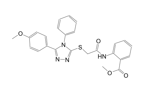 benzoic acid, 2-[[[[5-(4-methoxyphenyl)-4-phenyl-4H-1,2,4-triazol-3-yl]thio]acetyl]amino]-, methyl ester