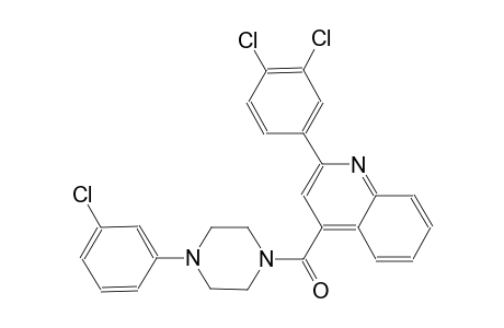 4-{[4-(3-chlorophenyl)-1-piperazinyl]carbonyl}-2-(3,4-dichlorophenyl)quinoline