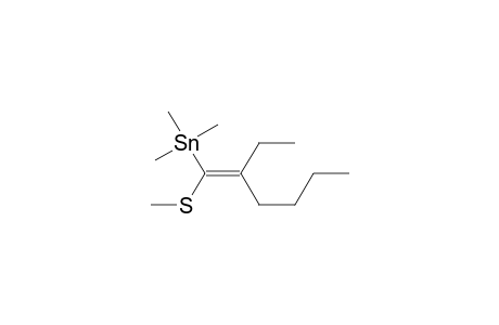Stannane, [2-ethyl-1-(methylthio)-1-hexenyl]trimethyl-, (E)-