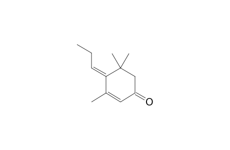 (4E)-3,5,5-trimethyl-4-propylidenecyclohex-2-en-1-one