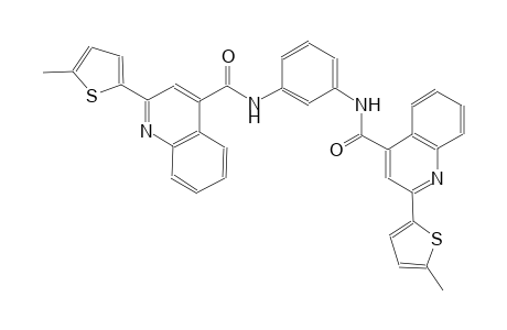 2-(5-methyl-2-thienyl)-N-[3-({[2-(5-methyl-2-thienyl)-4-quinolinyl]carbonyl}amino)phenyl]-4-quinolinecarboxamide