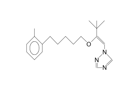 3,3-Dimethyl-2-(5-[2-tolyl]-pentoxy)-1,2,4-triazole-1-butene