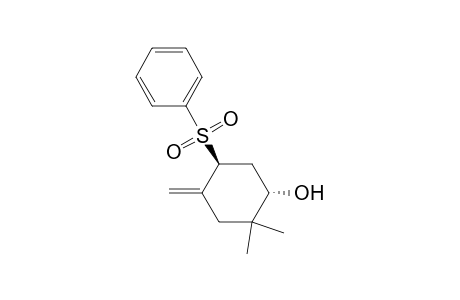 Cyclohexanol, 2,2-dimethyl-4-methylene-5-(phenylsulfonyl)-, (1S-trans)-