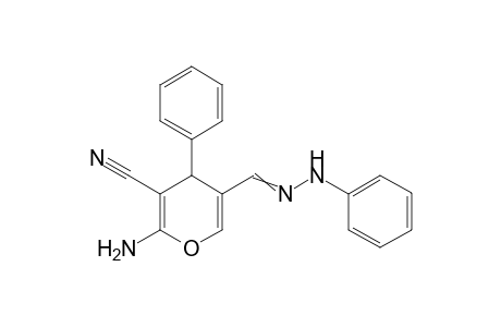 2-amino-4-phenyl-5-((2-phenylhydrazono)methyl)-4H-pyran-3-carbonitrile