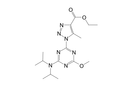 1H-1,2,3-Triazole-4-carboxylic acid, 1-[4-[bis(1-methylethyl)amino]-6-methoxy-1,3,5-triazin-2-yl]-5-methyl-, ethyl ester