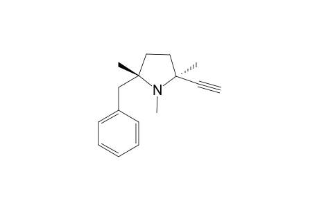 trans-2-Benzyl-5-ethynyl-1,2,5-trimethyl-pyrrolidine