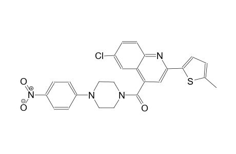 6-chloro-2-(5-methyl-2-thienyl)-4-{[4-(4-nitrophenyl)-1-piperazinyl]carbonyl}quinoline