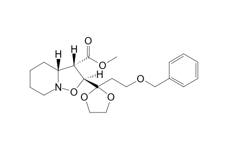 endo-Methyl (2RS,3RS,3aSR)-2-(3-benzyloxy-1,1-ethylenedioxy)propylhexahydro-2H-isoxazolo[2,3-a]pyridine-3-carboxylate