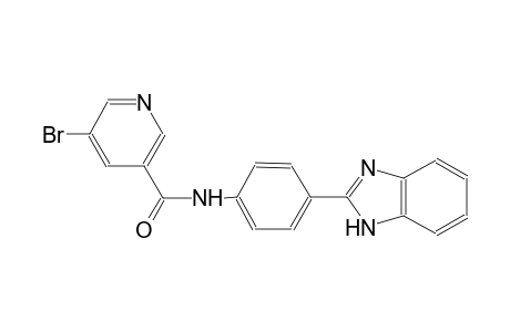 3-pyridinecarboxamide, N-[4-(1H-benzimidazol-2-yl)phenyl]-5-bromo-