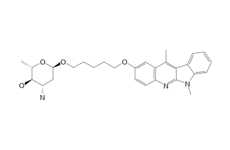 (2S,3R,4S,6R)-4-amino-6-[5-(6,11-dimethylindolo[2,3-b]quinolin-2-yl)oxypentoxy]-2-methyloxan-3-ol