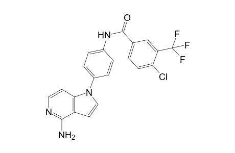 N-(4-(4-Amino-1H-pyrrolo[3,2-c]pyridin-1-yl)phenyl)-4-chloro-3-trifluoromethylbenzamide