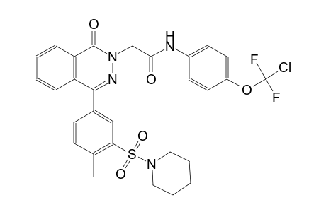 2-phthalazineacetamide, N-[4-(chlorodifluoromethoxy)phenyl]-1,2-dihydro-4-[4-methyl-3-(1-piperidinylsulfonyl)phenyl]-1-oxo-